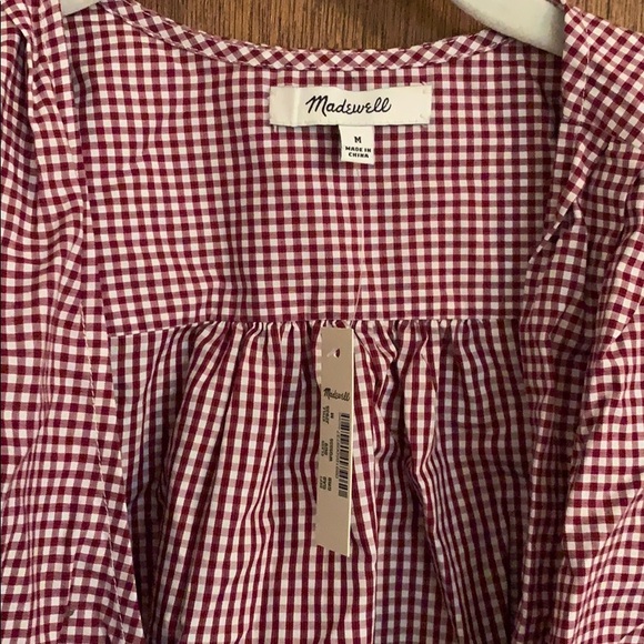 Madewell Women’s plaid 3/4th sleeve shirt - Picture 2 of 3